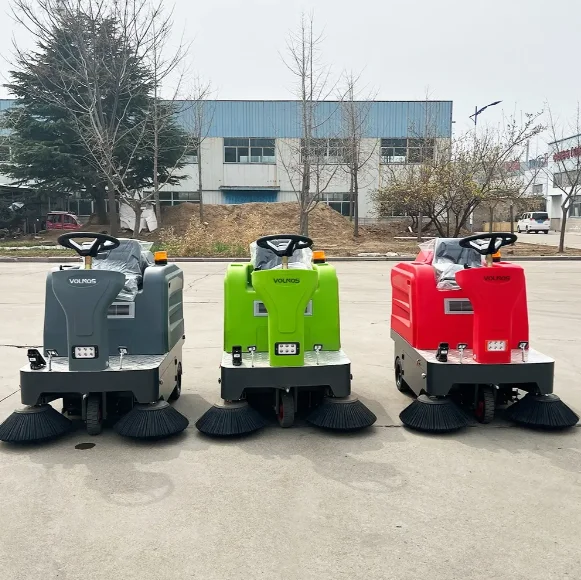 Brand new Full Electric Ride-On Road Sweeper Machine Industrial Vacuum Floor Sweeper with Automatic Cleaning