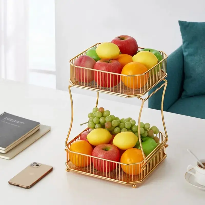 3 Tier Metal Wire Mesh Hanging Fruit Basket Iron Multifunctional Kitchen Rack Over The Cabinet Door Wire Storage Basket