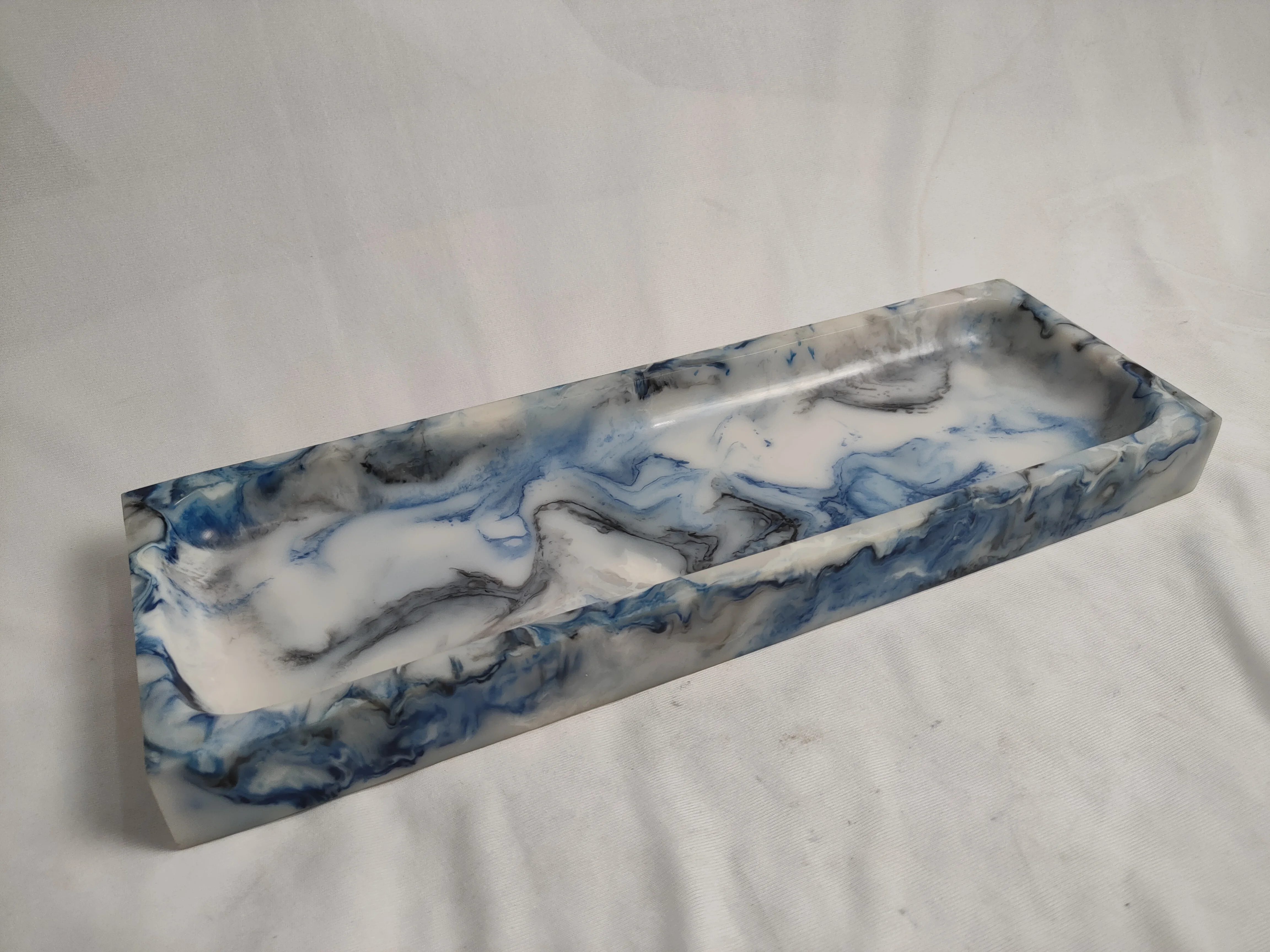 agate crafts magnesia crafts handmade resin serving tray with partitions available for sale
