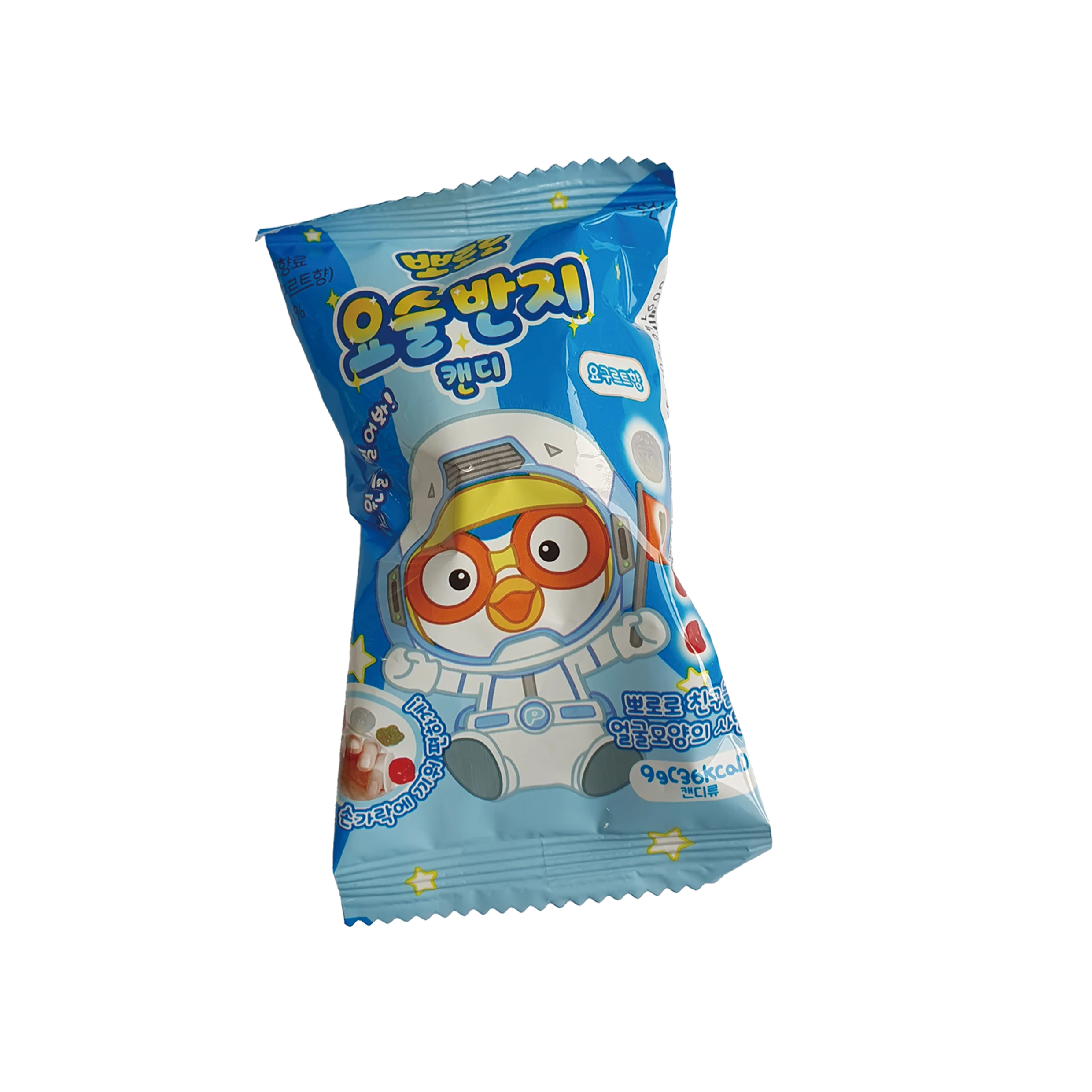 [I VISION] Hot Selling Candy Toys Kids Pororo Magic Ring Candy 9g Random Flavors Strawberry Yogurt Watermelon