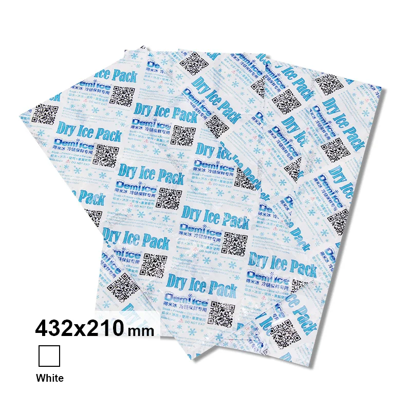 4*6cells Sheet Seafood Food Delivery Packaging Ice Pack Sheet Absorption Water Fabric Freezer Dry Ice Cold Packs