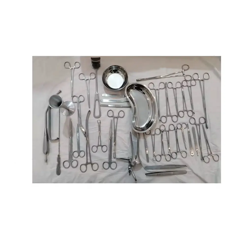 Профессиональный кесарево сечение, набор для гинекологии, хирургические инструменты, инструменты, 66 шт., Гинекологический набор