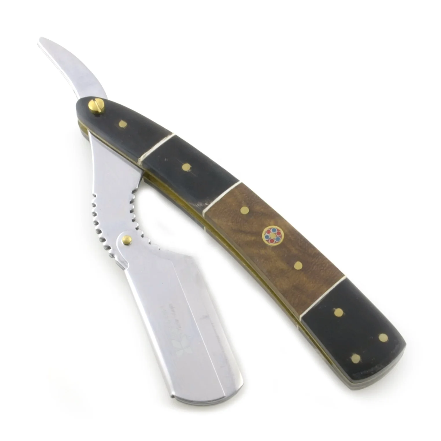 Kounain Professional Barber Folding Straight Edge Razor Wood Handle Manual Razor Hairdressing Haircut Bread Mustache Shavers