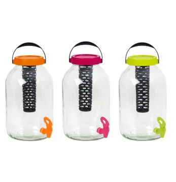 wholesale hot sales high quality new glass jar with tap with stand from turkey