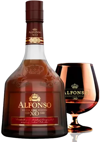 Spirits Vanilla Notes Slightly Sweet 40% Distilled Wine Gift Packing Bottle Packaging Alfonso XO Brandy