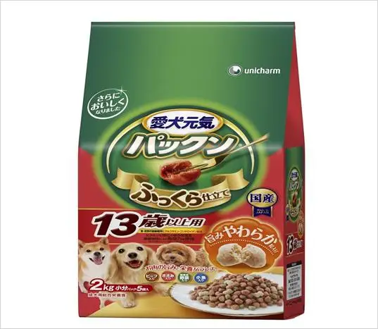 Для 13 лет уход за пожилыми собаками Unicharm Pakkun японский домашний продукт сухая ежедневная пища для домашних животных экономичная упаковка 2 кг