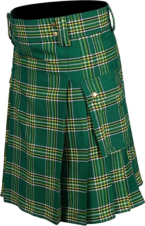 OEM Wholesale High Quality Best Price Tartan Utility Kilts For Men 8 Yard 13oz Kilt Available in Various Scottish Tartans