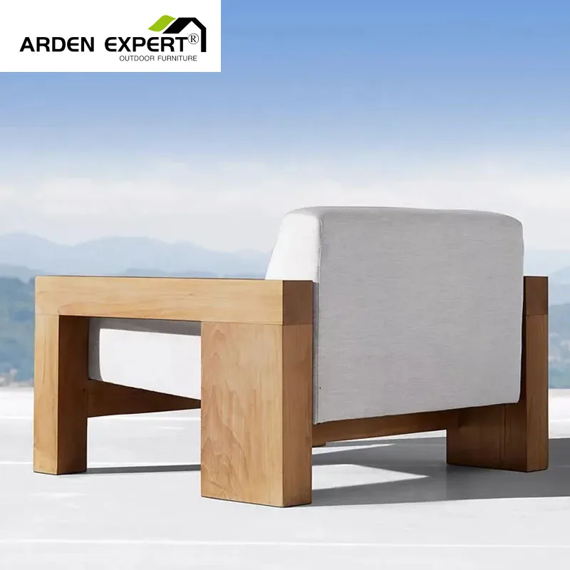 Luxury All Weather Teak Outdoor Furniture Patio Garden Wood Sun Lounger