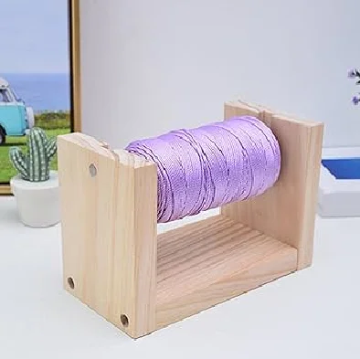 Two Set Yarn Holder Wooden Decorative Spool Holder With Twine Available At Wholesale and Factory Price From Indian Exporter