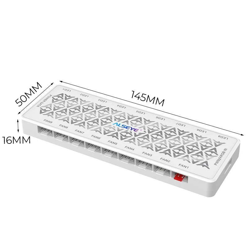 ALSYEY 5 в 3pin ARGB вентилятор Hub маленький PWM 4pin два в одном 1 Drag 9 разделитель PWM SATA контроль температуры питания подключение материнской платы