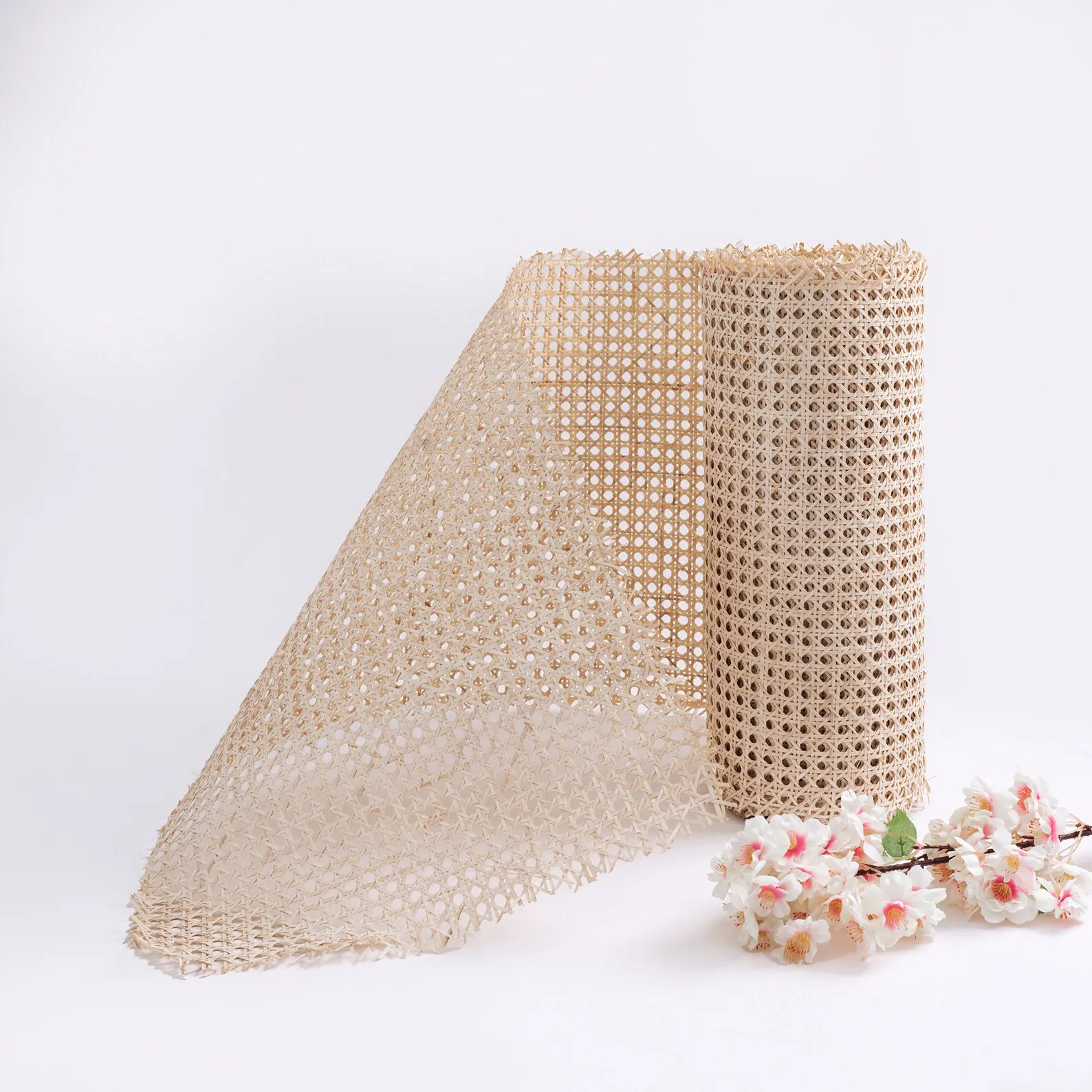 High Quality Cane Rattan Roll Webbing Mesh Quarter Natural Rattan Weave Roll(WS+84974 399 971)