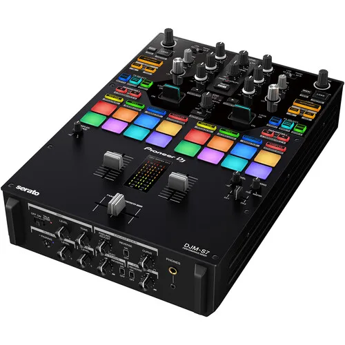 New Fully Original Pioneer DJ DJM-S7 2-Channel DJ Battle Mixer with Dual USB Audio Interfaces, 16 Performance (Black)