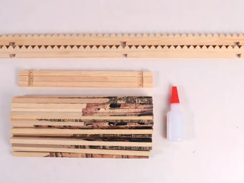 Wooden 3D Puzzle Jigsaw Toys for Adults Toy Decoration  DIY Game Set Slat Painting Wooden Toys