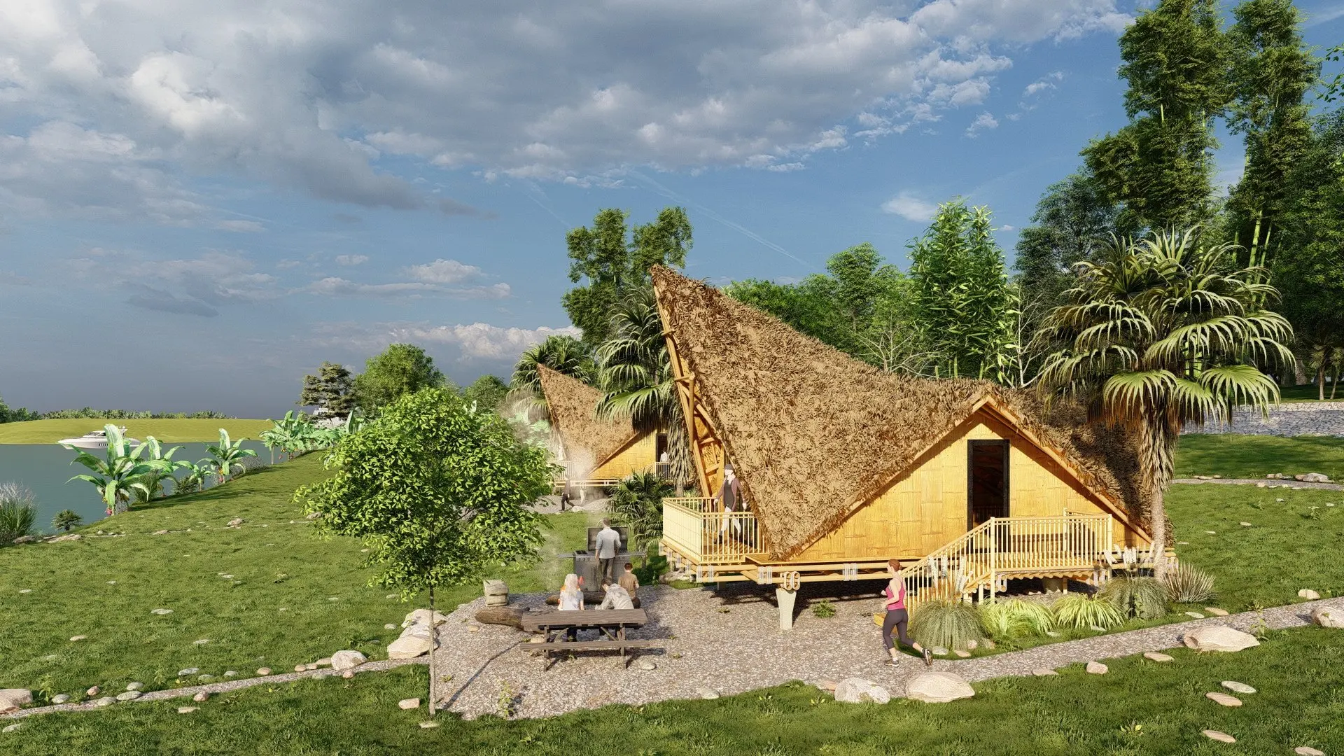 (NO 04) EXPORT TAX 0% VIETNAM 64m2 GREEN PREFAB HOUSE 100% Eco-Friendly CENVINEX Custom 20FT 40FT vila Container Modern hot sale