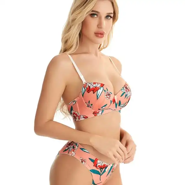 2022 Two piece Bikini Custom Print Swimming Suits Backless Customized Swimsuit Women OEM Swimwear Bathing Suits Thong Bikini Set