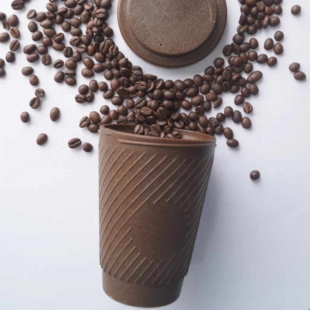 Coffee Grounds Bio Composite To-Go Cup: Sip Responsibly, Go Green, and Savor Sustainability On-the-Go