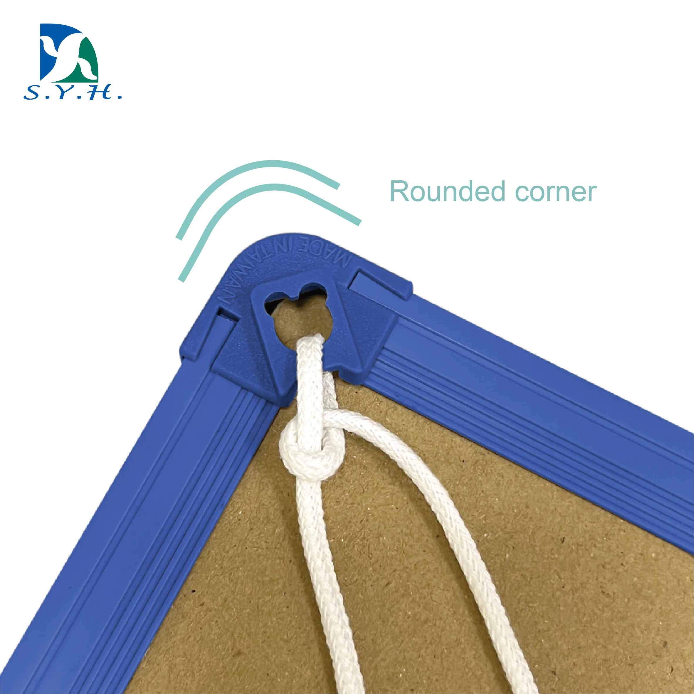 2-in-1 cork board with magnetic whiteboard