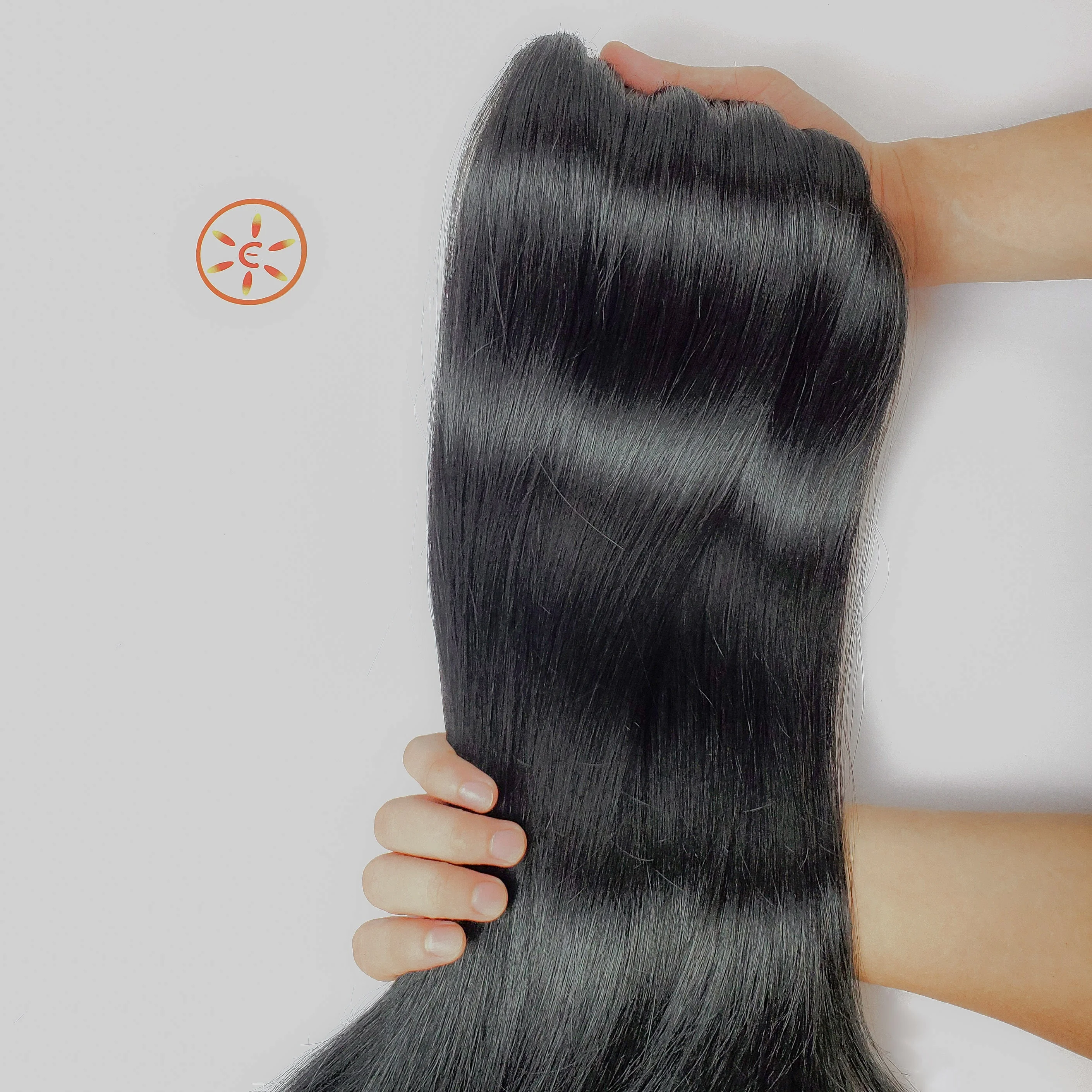 E-HAIR VIETNAM | Black Natural weft Human Hair Natural color, 100% Human Hair Extensions Wholesale Vietnam Hair