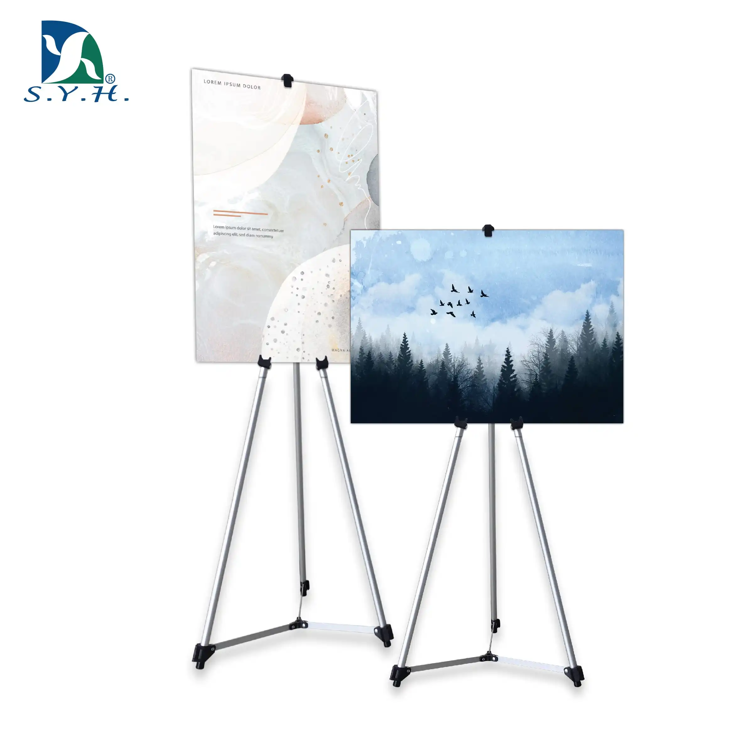Aluminum Whiteboard Tripod Easel Versatile Floor Easel for Artists Presentations
