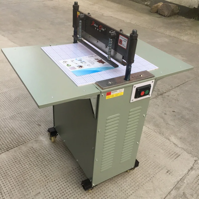 Automatic Electric cloth textile straight knife cutting machine table zig zag fabric sample cutter cutting machine