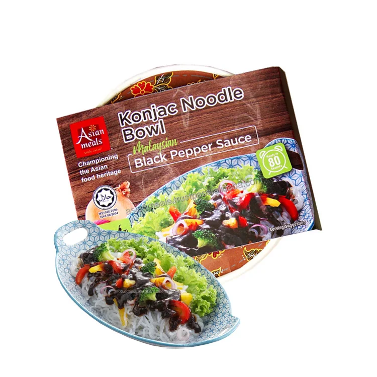 Ready Stock	Vegan-friendly Asian Fusion inspiration Quick and satisfying  black pepper sauce Instant konjac noodles