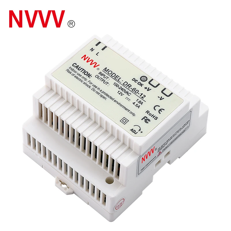 DR 60W Switching power supply DR series AC to DC Power 60W 12V SMPS DIN RAIL