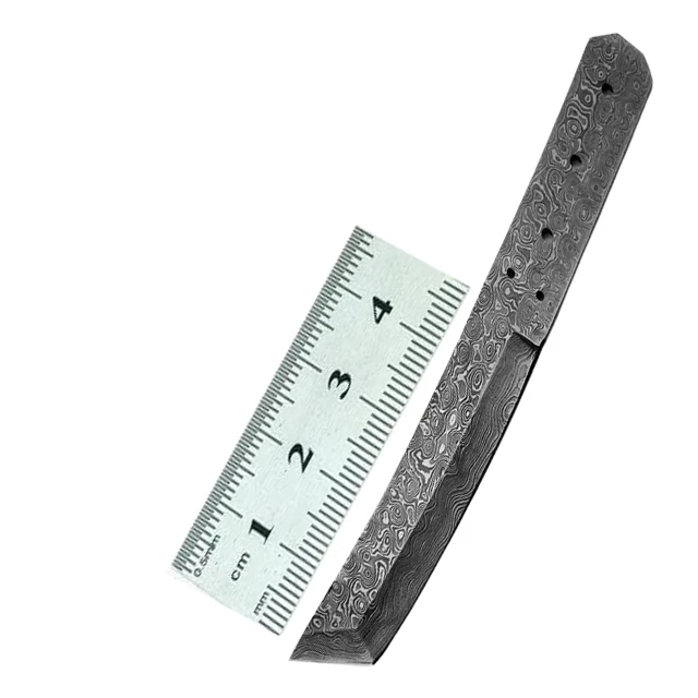 Custom Handmade Damascus Steel Professional Knife Hand Forged  Blank Blade Full Tang  With Cover