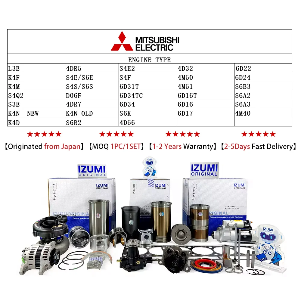 ORIGINAL 4m40 поршень ME202828 ME202827 me20202095 ME200688 ME200689 ME201780 ME200680 для MITSUBISHI