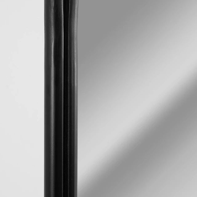 OEM Customized Vintage Designed Mirror Head West Vintage Arched Black Ornate Metal Frame Available At Reasonable Price In India