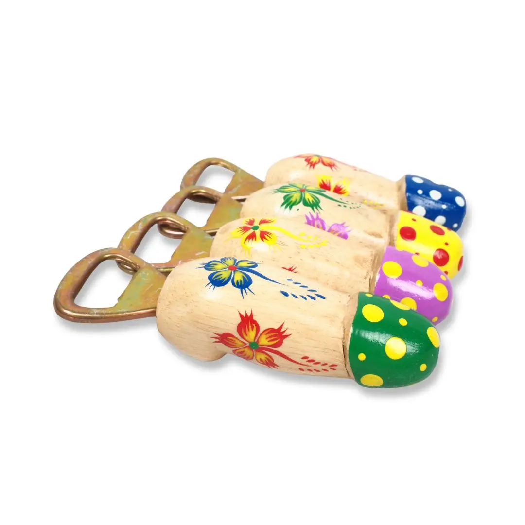 Wooden Personalized Bottle Opener Custom Color and Shape Wooden Penis Bottle Opener for Kitchen Tool
