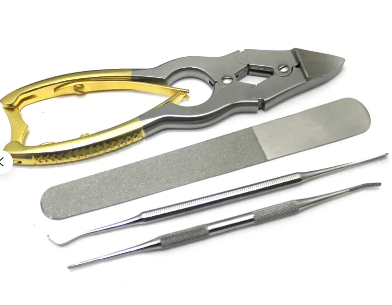 Nail Clipper Set Pedicure Set Nail Care Kit Stainless Steel for Adult Baby 7pcs Professional Finger Toe Black Bag Custom OEM Art