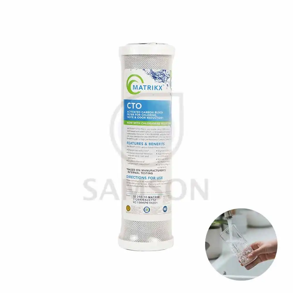 Hot Selling CTO Carbon Block Water Filter Activated Carbon for Household Use Removes Chlorine 5 Micron Micron Rate