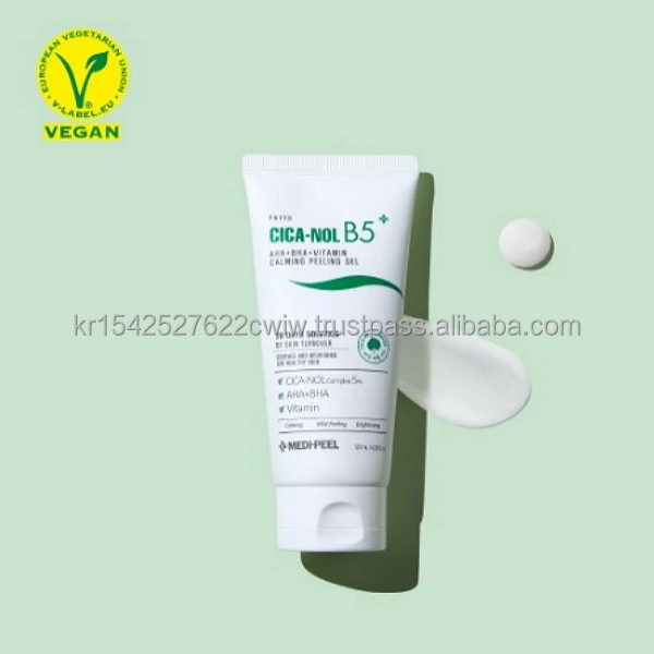 KOREAN COSMETIC Medi-Peel Phyto Cica Nol B5 Aha Bha Calming Peeling Gel 120ml nourishes tired skin and tones up the skin