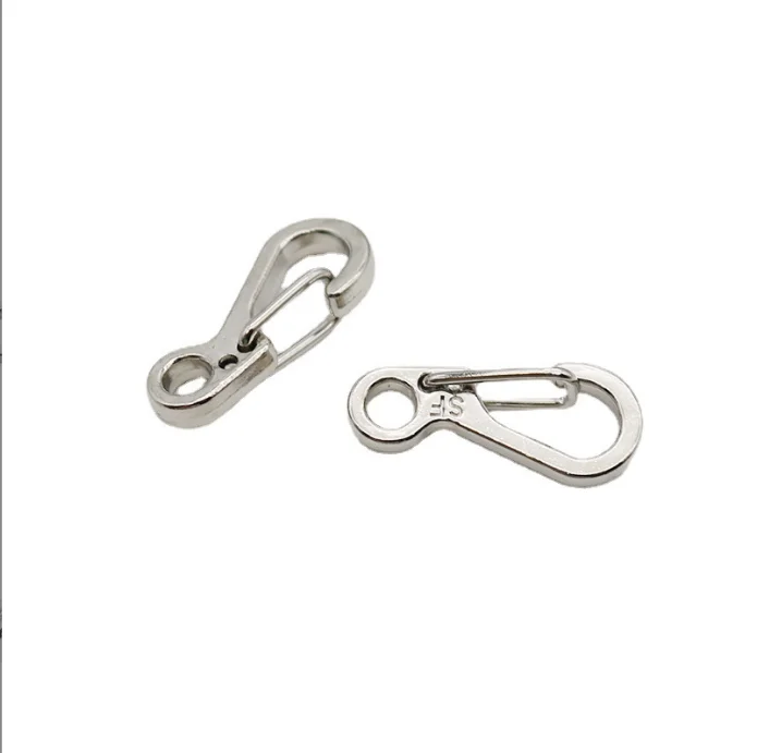 Blues EDC Mini Spring Clasps Outdoor Keychain Camping Climbing Backpack SF Hook Survival Kits Carabiner
