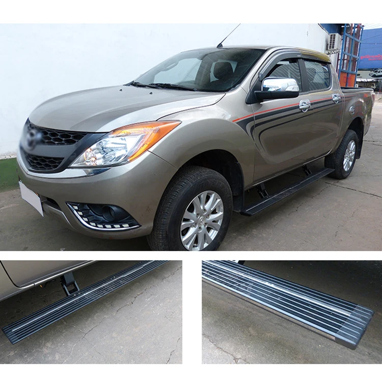 Подножка автомобиля Алюминиевая для 2015 + Mazda BT-50 автомобильные аксессуары подножки