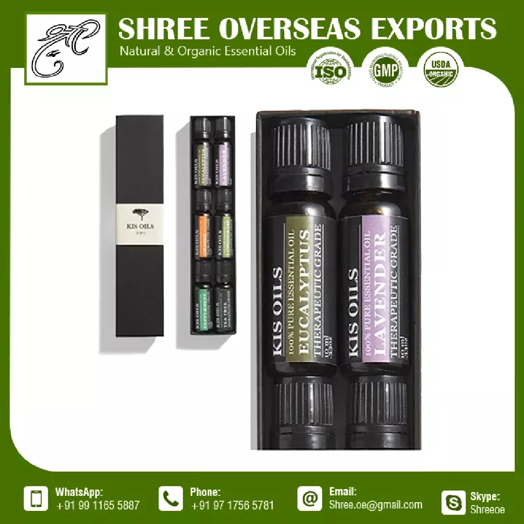 Organic Essential Oil Gift Set Massage Aromatherapy Oil Improve Skin Health Custom Packaging In Cheap Price