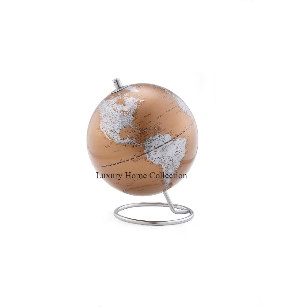 new Pink And Gold Color Handcrafted Tabletop Globe For Educational Geography School And Office Ready to Ship Round Shape Globes