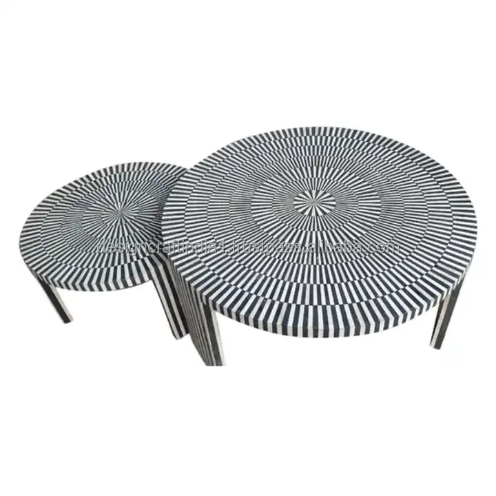 Best Seller Mother Of Pearl Inlay Coffee Table Modern Living Room For Home & Hotel Mop Table Handmade for Sale