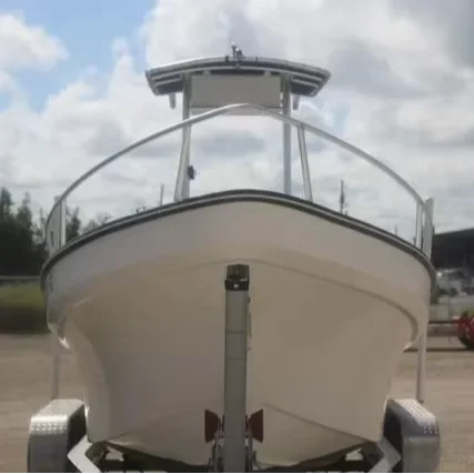 2024 Luxury Fiberglass Panga Boat with High Quality Aluminum Steel Hull 25F Fishing Cruising River Optional Trailer