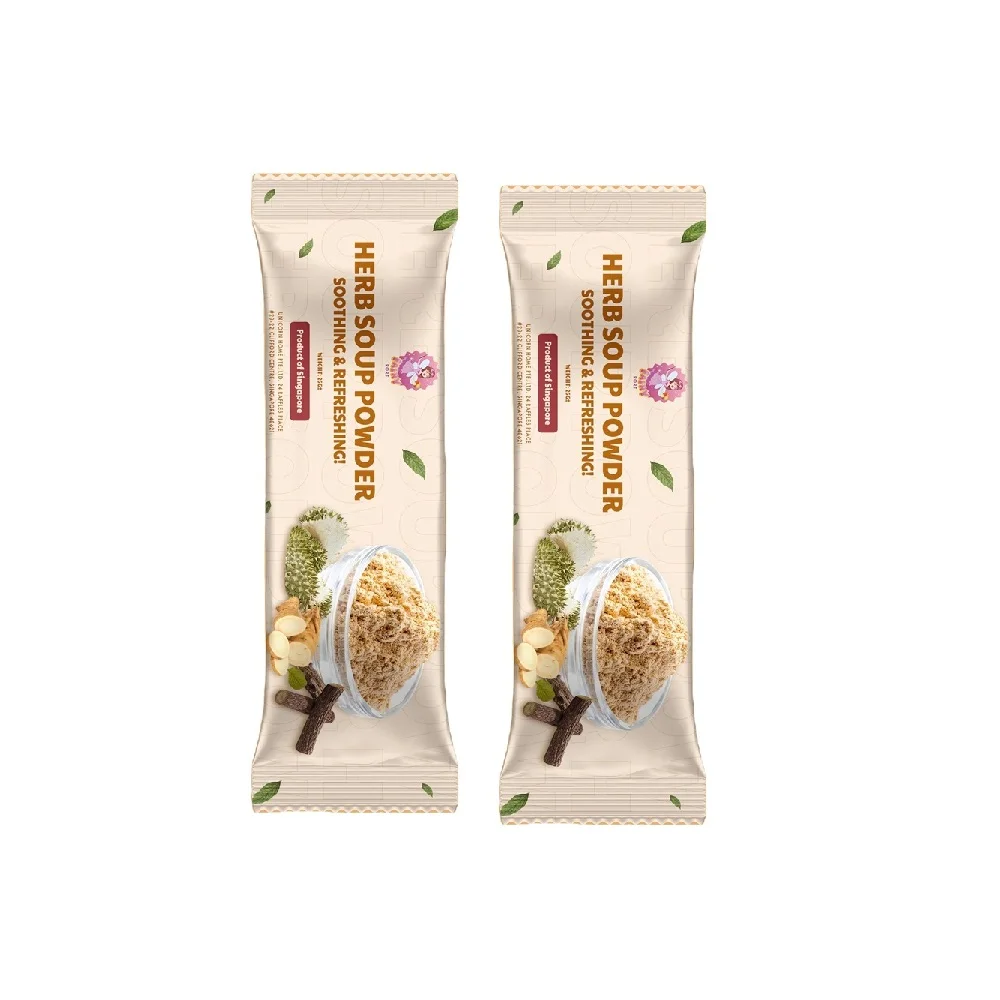 Low-calorie Singapore Top Quality Durian White Locule Membrane Ambient Herb Soup Powder 20G With 24 Months Shelf