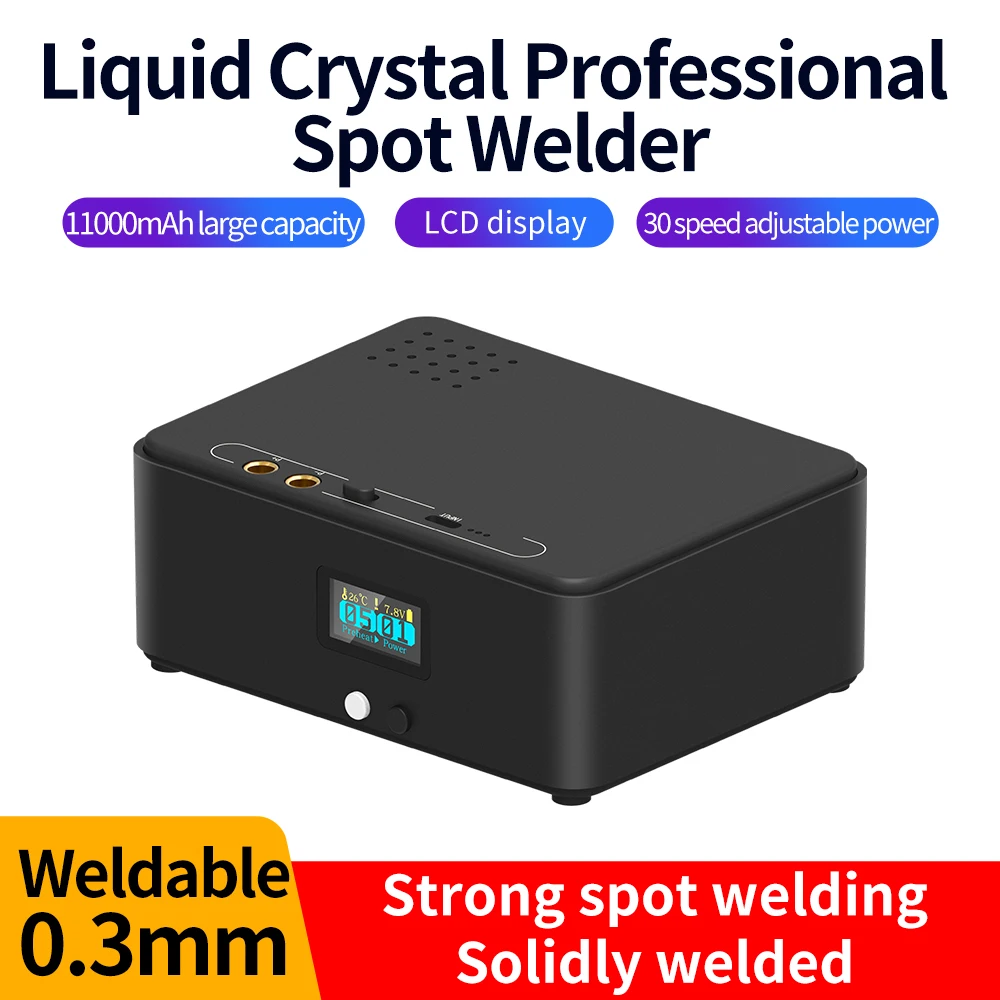 Lithium Battery Spot Welder Handheld Spot Welder 0.96 Inch LCD Screen30 Gears Adjustable for 18650 Battery Mobile Phone Battery
