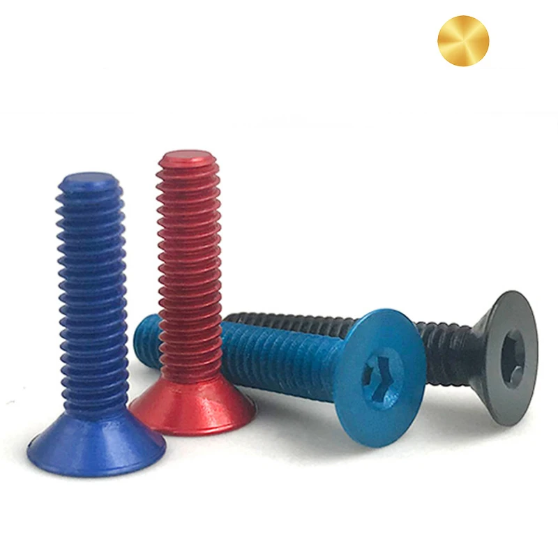 DIN 7991 hex socket countersunk flat head screws Motorcycle Aluminum 7075 Machine Screws For RC quadcopters Rear Frame