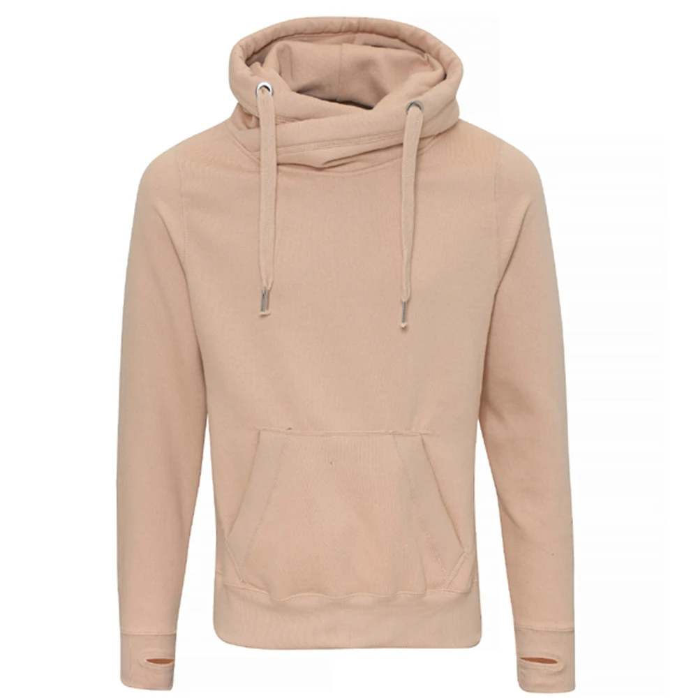 High Quality Cotton French Terry Oversize Hoodie Street Wear Thick Fleece Undefined Drop Shoulder Plain Blank Custom Men Hoodie