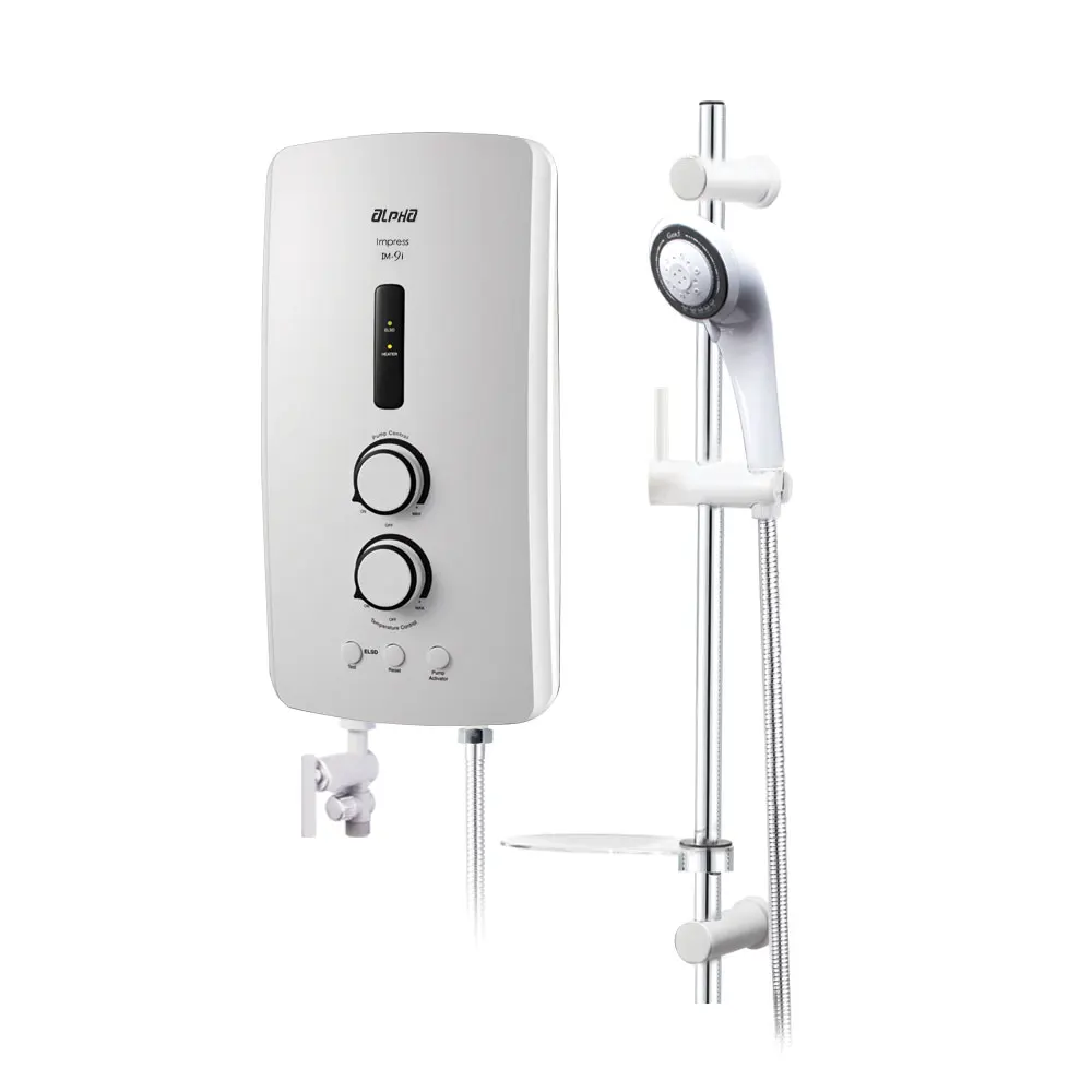 New Malaysia Wholesale Bathroom IM-9EP Tankless Instant Shower Water Heater Wall Mounted High Technology