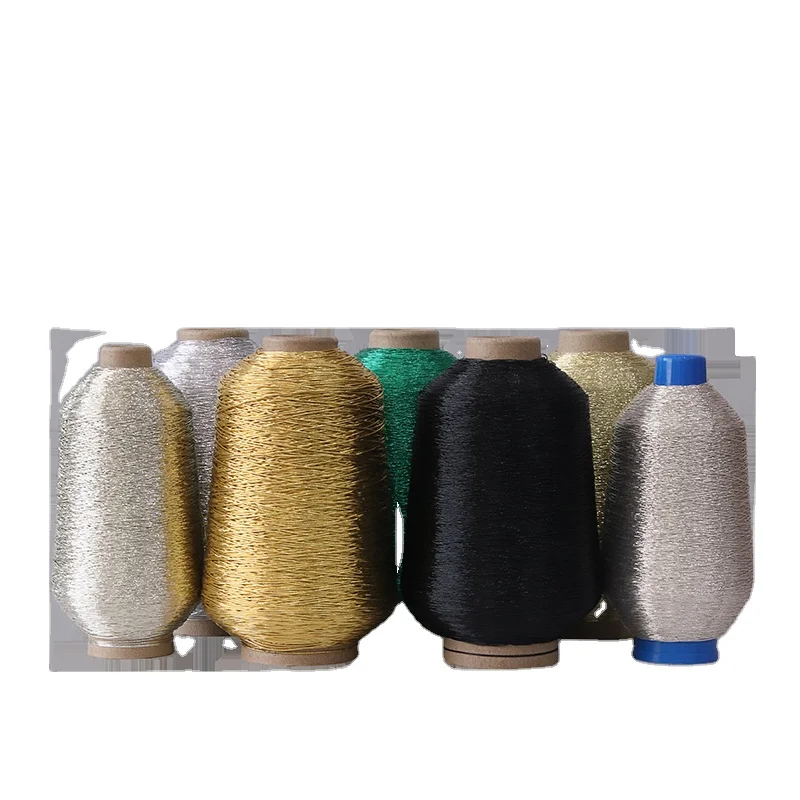 30/3 600D чистая блестящая золотая хлопчатобумажная пряжа для рынка Марокко и алгерии компьютерного ткачества ювелирных изделий ручной работы