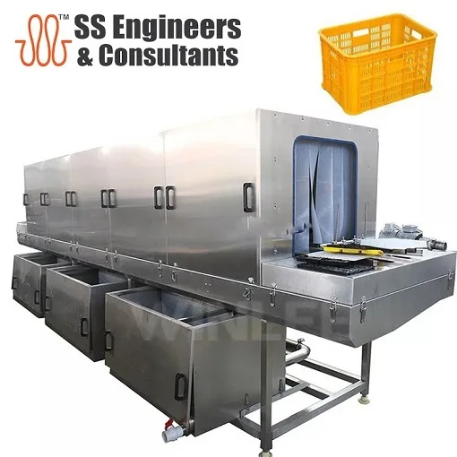 10 кг-150 кг пластиковые ящики туннельного типа стиральные оборудование для очистки ящиков