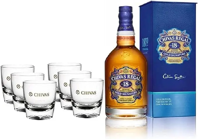 Trio CHIVAS REGAL 12, XV et 18 ans Whisky Ecossais - 40%, 3x70cl