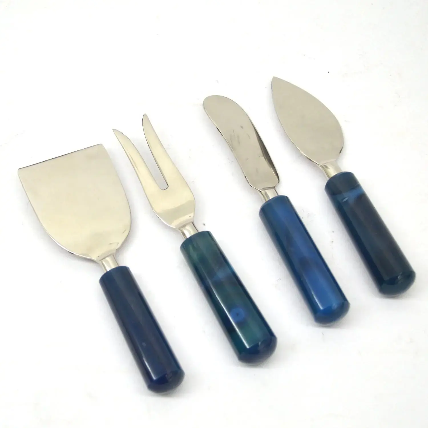 Customized 18/8 Stainless Steel Cheese Set of 4 With Resin Handle SS Cutlery Cutting Tool Hot Selling 2024 Cutting Chees Set