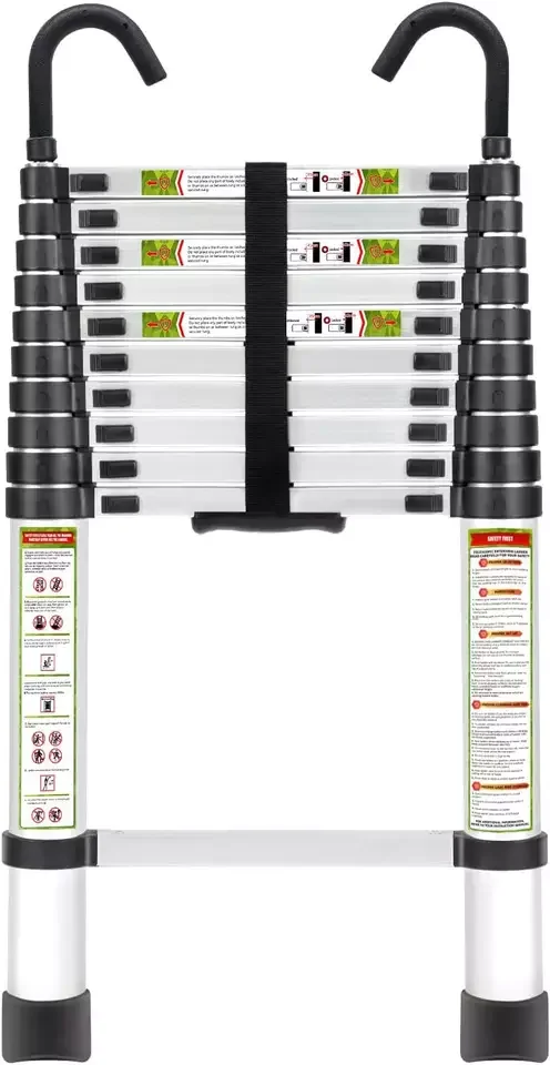 Aluminum Telescopic Articulated Extension Ladders Stair 2.6m 2.9m 3.2m 3.8m 4.1m 4.4m 5m 5.4m 5.8m