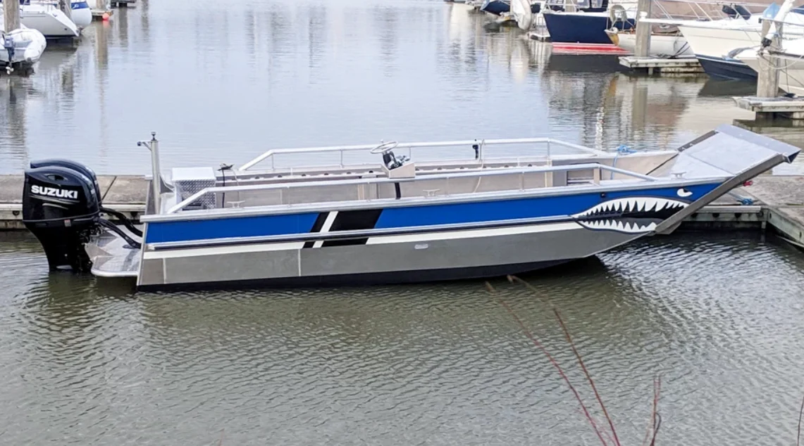 Kinocean 27ft Aluminum Center Console Landing Craft/ Barge Boats for Fishing Working for Sale
